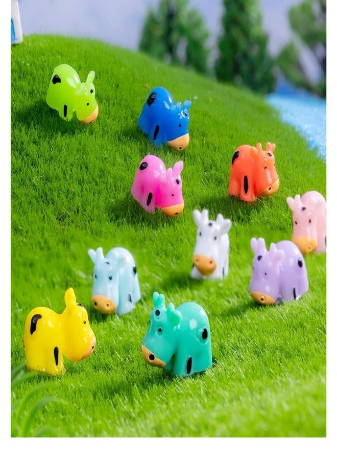 Barydat مجموعة باريدات من 100 قطعة من الحيوانات الراتنجية الصغيرة، تماثيل حيوانات راتنجية صغيرة الحجم لتزيين الحدائق، مثالية لأعمال بيوت الدمى الخيالية الصغيرة، وإكسسوارات تنسيق الحدائق، وهدايا عيد الفصح. - Image 5